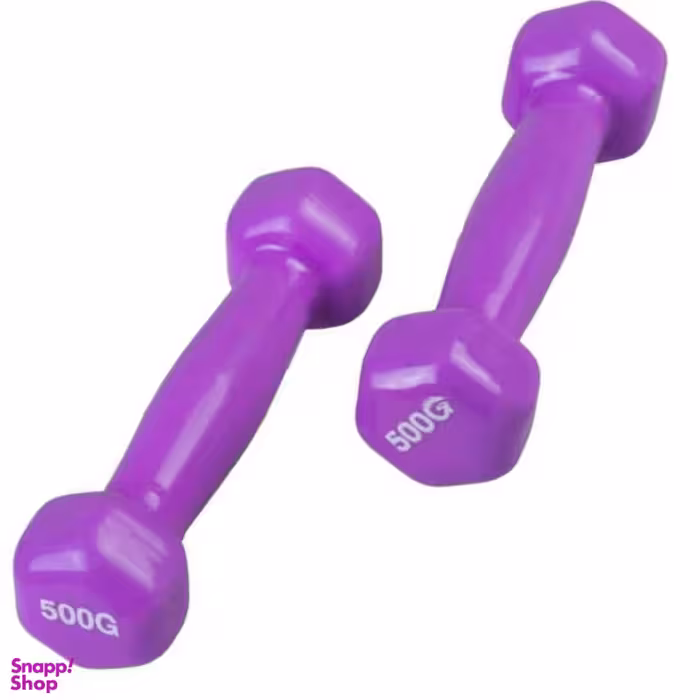 دمبل مدل Uu7 وزن نیم کیلوگرم بسته 2 عددی