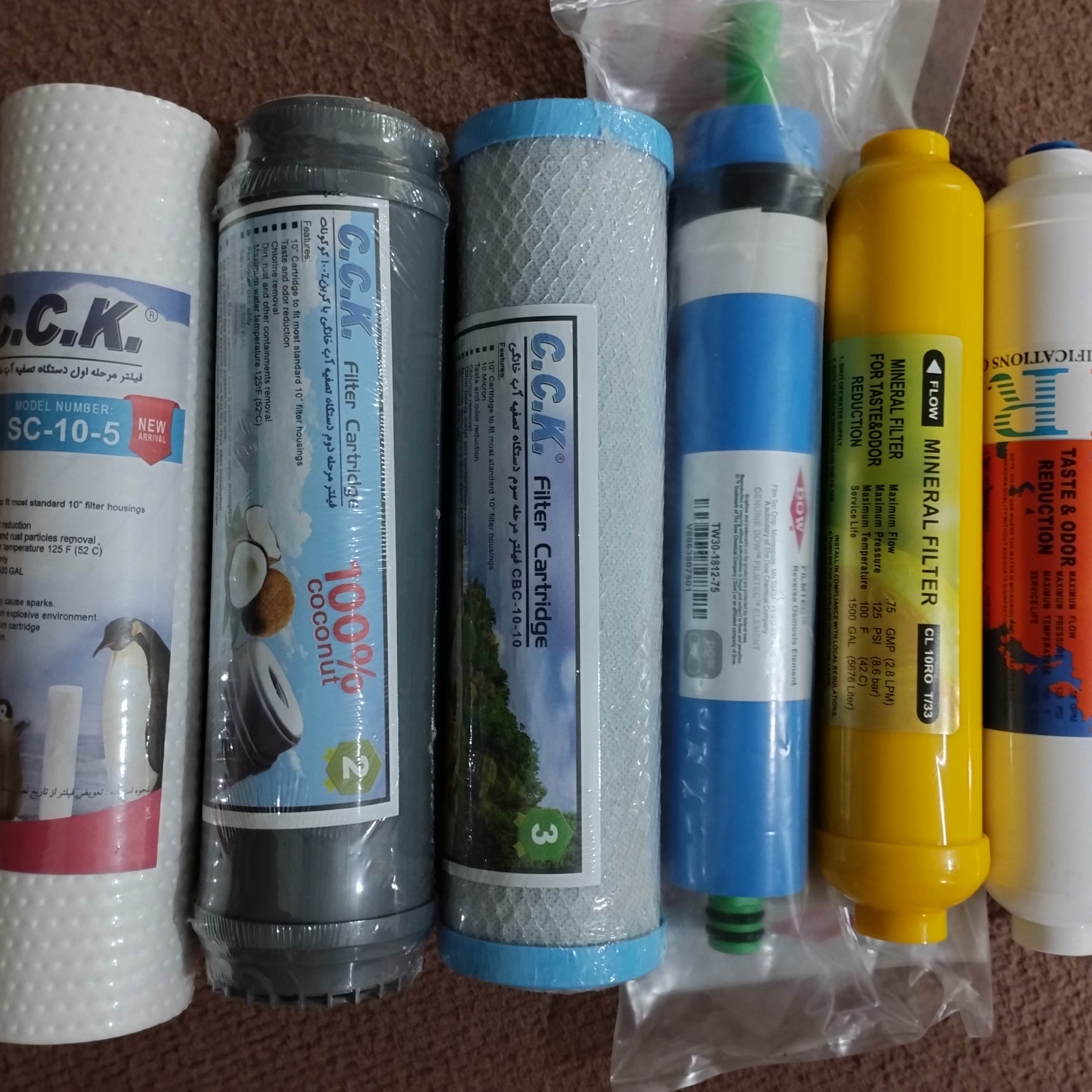 پک فیلتر کامل دستگاه تصفیه ساخت ایران درجه یک