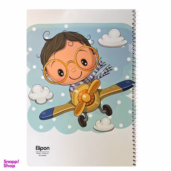 دفتر مشق 40 برگ الیپون مدل 2141203 کد 154201