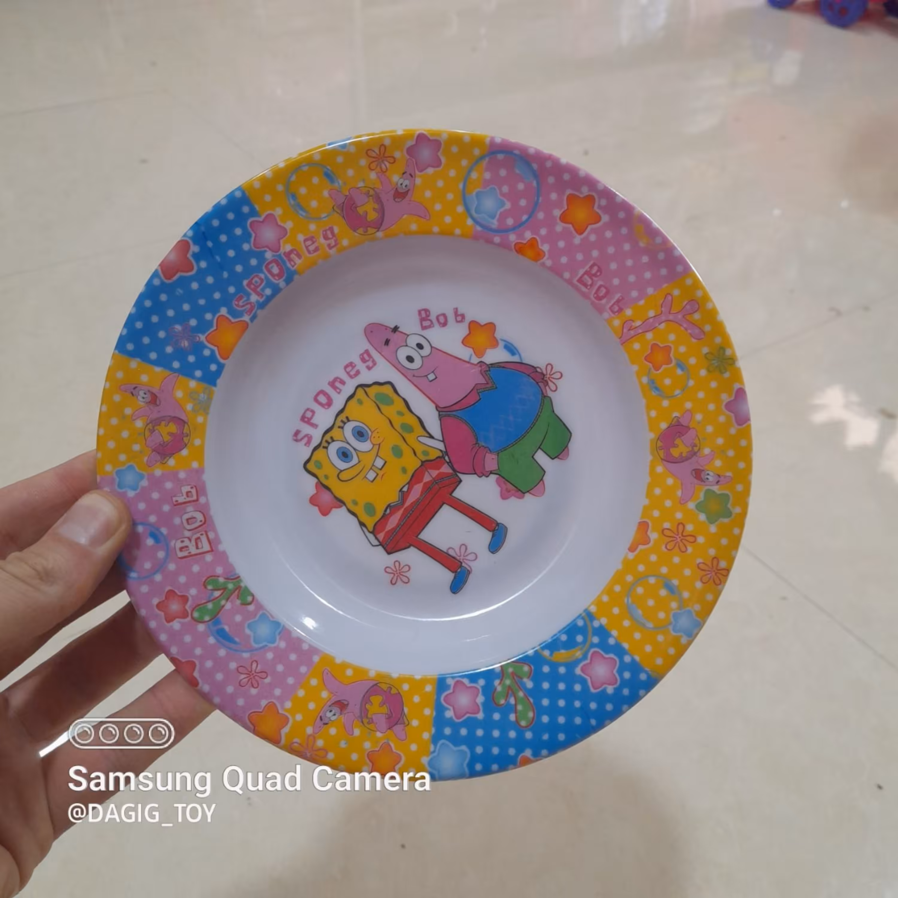 خرید بشقاب غذاخوری نوزاد پسرانه باب اسفنجی