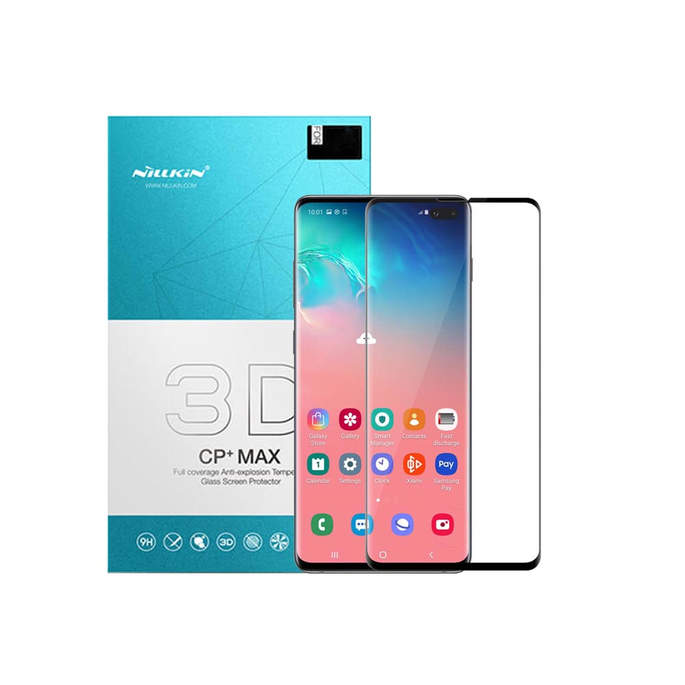 گلس 3D نیلکین گوشی سامسونگ Samsung S10 Plus مدل CP  Max