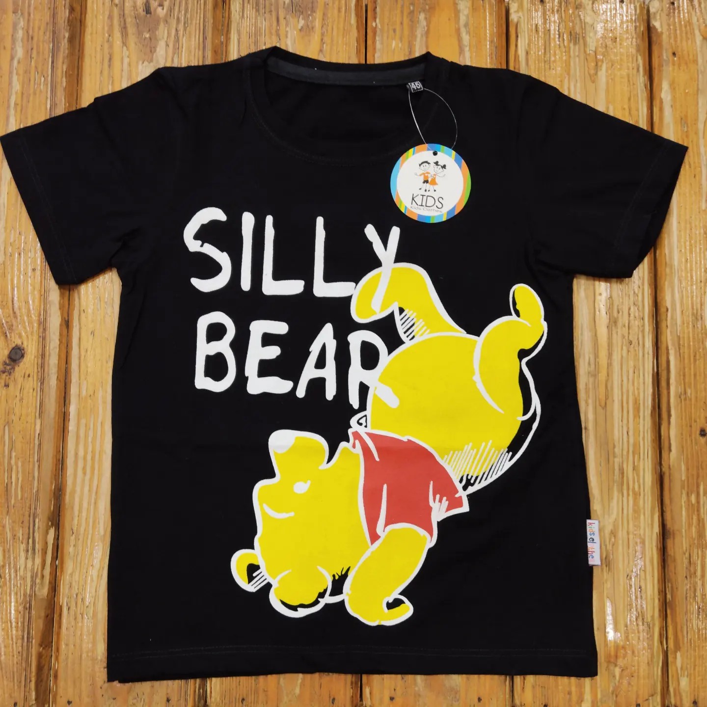 تیشرت مشکی اسپرت - پنبه سوپر اعلا (دخترانه و پسرانه) در 3سایز 45 و 50 و 55 و تضمین کیفیت محصول