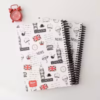 دفتر 100 برگ الیپون طرح لندن سایز وزیری 