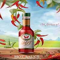 وکتور سس فلفلی تند تبلیغاتی | گرافیک با طعم تربچه