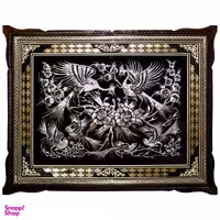 تابلو خاتم و قلمزنی طرح گل و مرغ مدل 474289