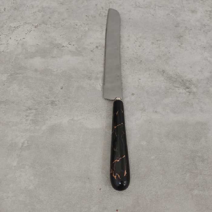 کارد کیک خوری دسته سرامیکی جنس عالی بسته 1 عددی  طول 27سانت.چاقو کیک . چاقو کیک بری .کارد کیک بری