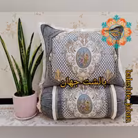 پشتی نیلی گل یاس