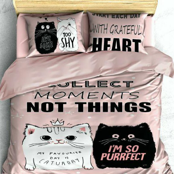 روتختی پنلی سه بعدی تک نفره گربه 5 تیکه میکرو....