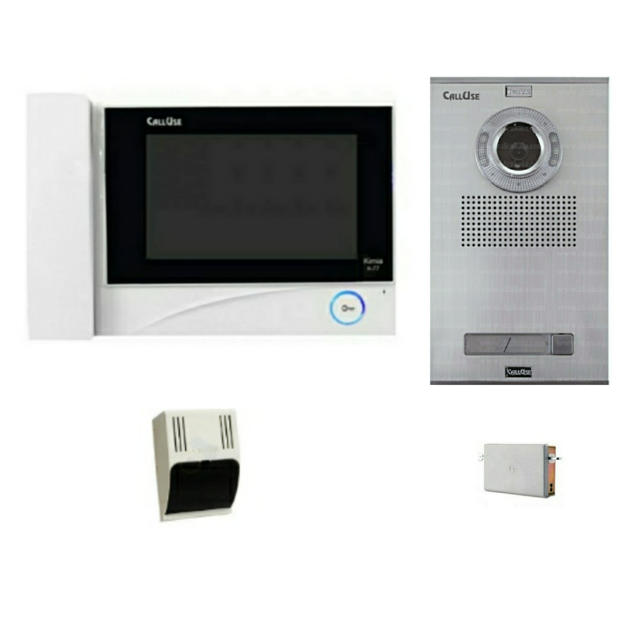 پکیج کامل آیفون تصویری  یک واحدی کالیوز با صفحه نمایش 7 اینچ مدل K77 