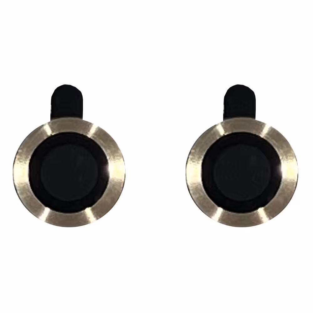 محافظ لنز دوربین رینگی برای گوشی موبایل اپل Iphone 11 - 12 - 12 Mini رنگ طلایی