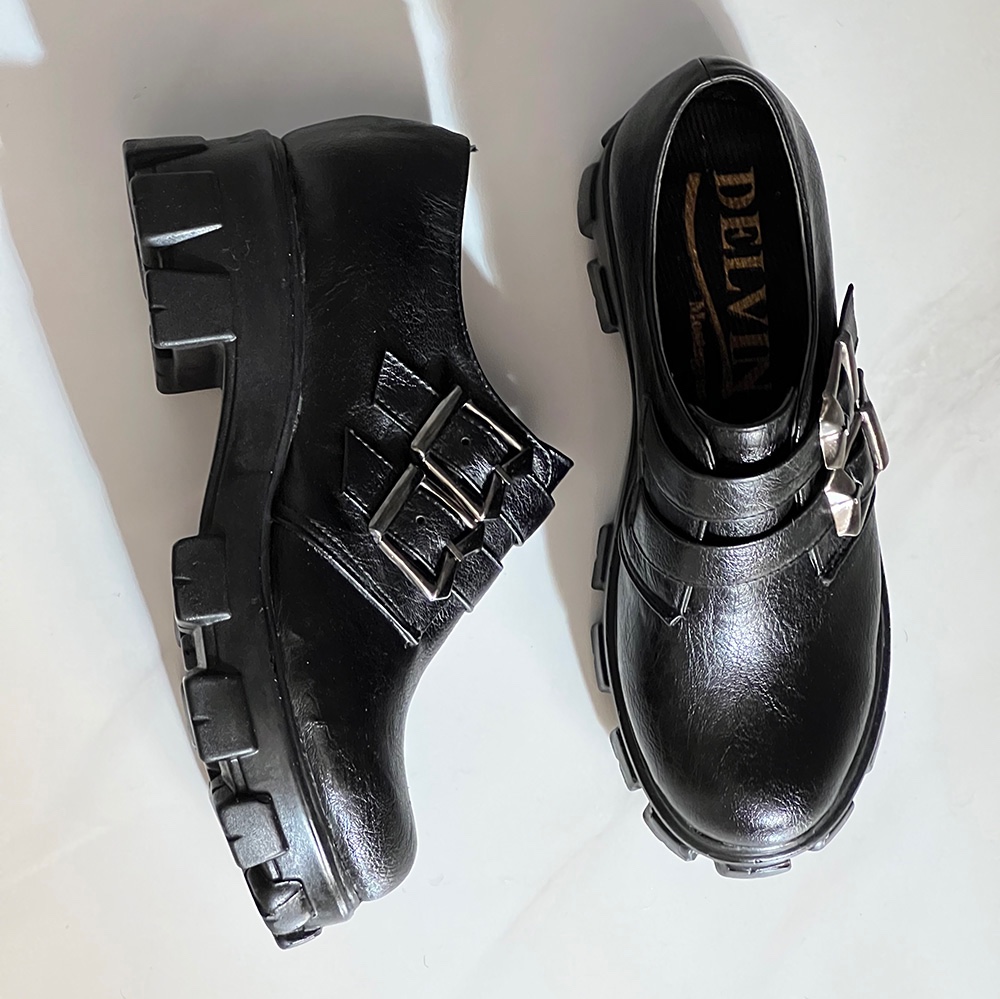 کفش زنانه لژدار  با پاشنه پهن کدk11z