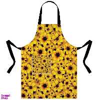 پیشبند آشپزخانه مدل A1-100806 رنگ مشکی سایز 50*70 سانتی‌ متر