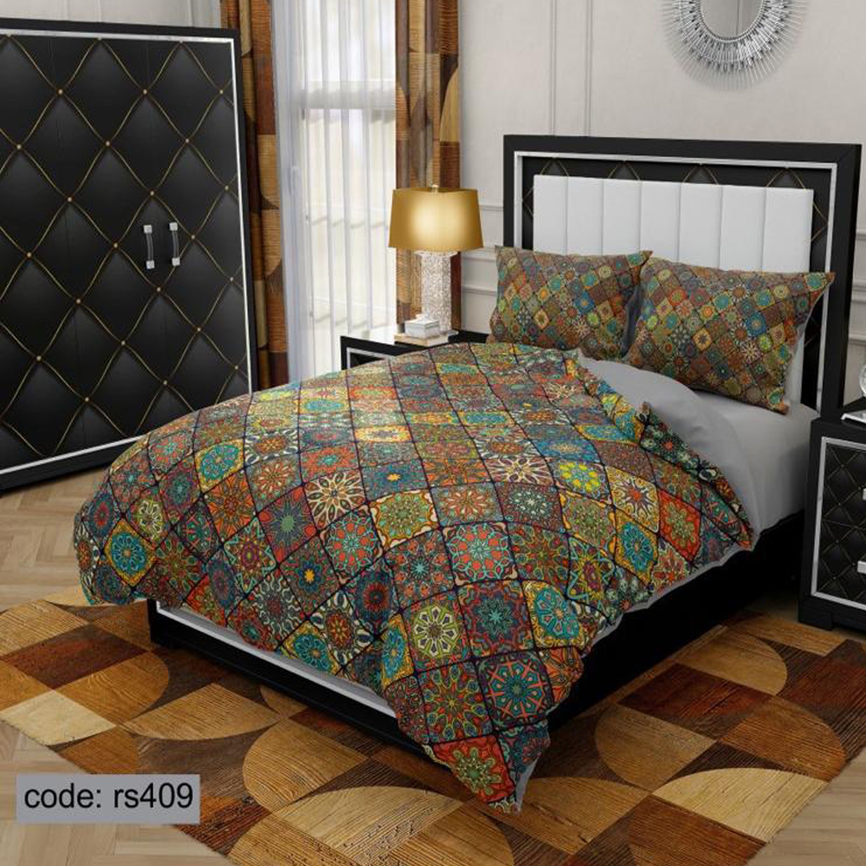 سرویس روتختی 1 نفره تنسل چاپی برندترک لند (Turk Land)  کد rs 409