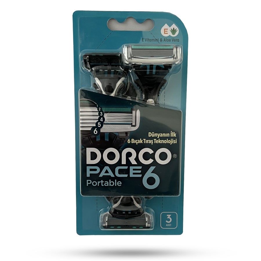 ژیلت 6لبه 3 عددی صابوندار دورکو( DORCO) اصلی ساخت کره( بسته بندی ویتنام )