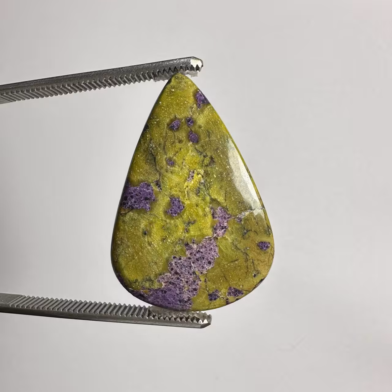 نگین طبیعی استیچ تیت اشکی سبزبنفش 235036