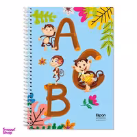 دفتر مدرسه‌ای‌ 60 برگ چهارخط وزیری سیمی فانتزی جلد گلاسه الیپون (Elipon) کد 2911350 وزن 300 گرم