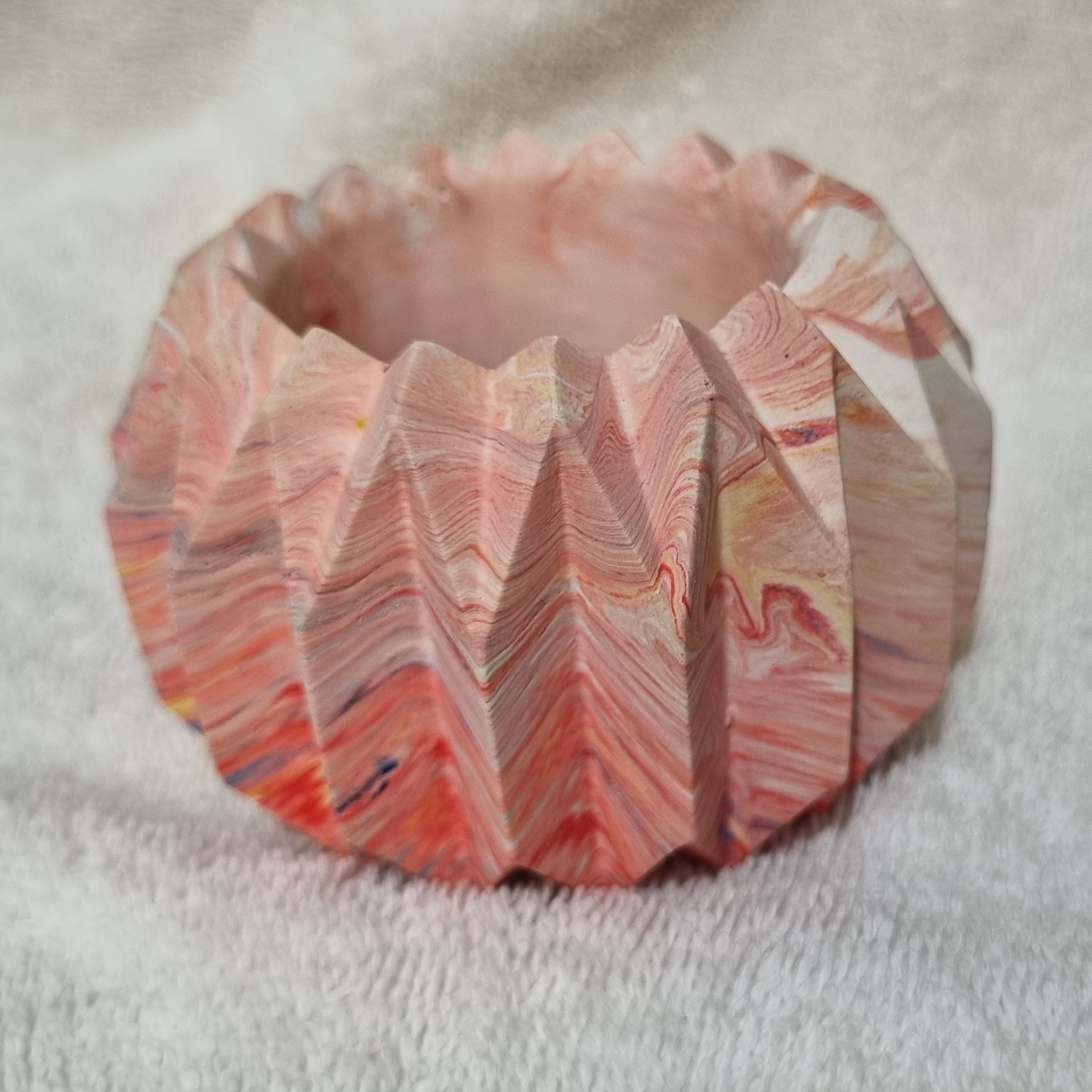 گلدان ساکولنت و گل های مینیاتوری در رنگ های متنوع و جذاب