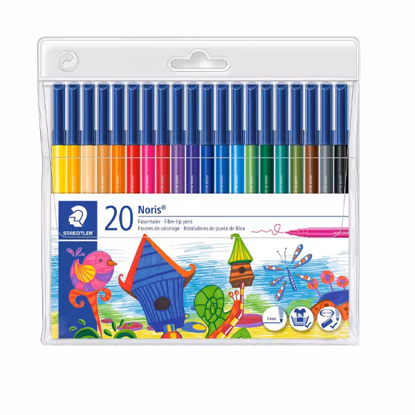 ماژیک رنگ آمیزی استدلر مدل NORIS بسته 20 عددی