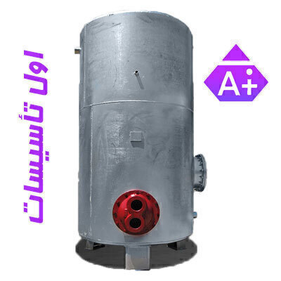 منبع کویل دار عمودی 5000 لیتری (ورق 6 میل)