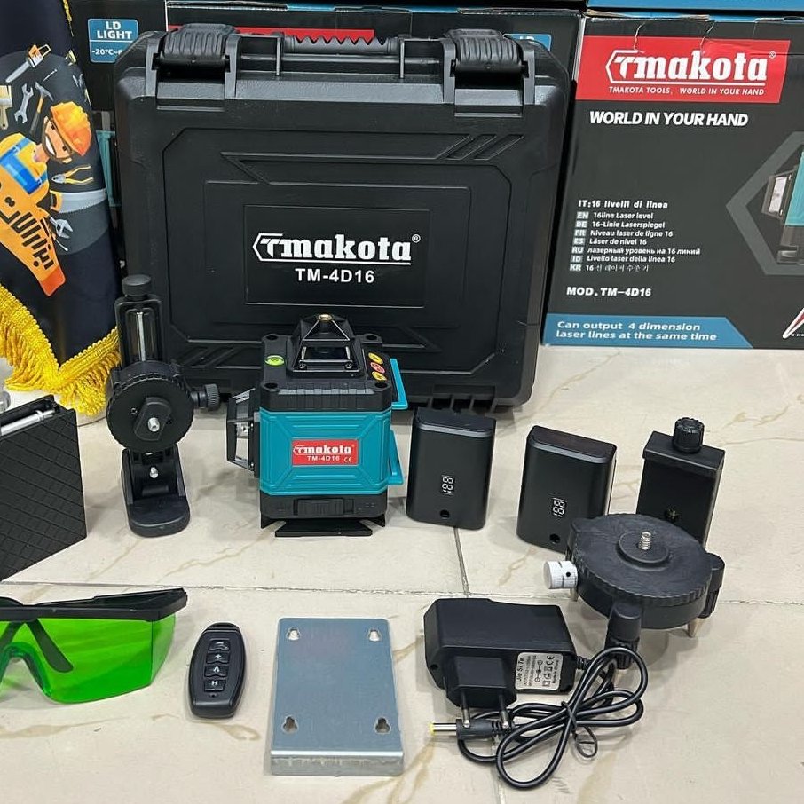 تراز لیزری ماکوتامدل MT 4D 16
4بعدی
 360 درجه
 نورسبز