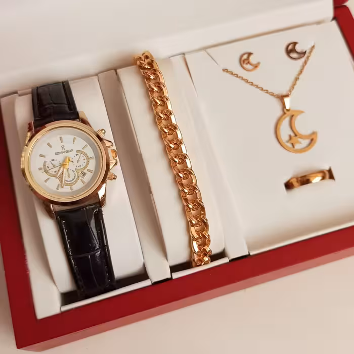 ست ساعت و اکسسوری دخترونه و زنونه شیک و خفن و کیفیت عالی