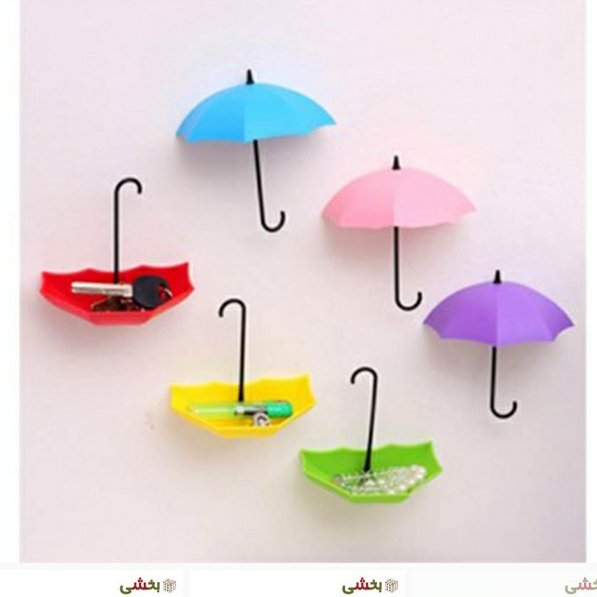 گیره چسبی طرح چتر 3 عددی.