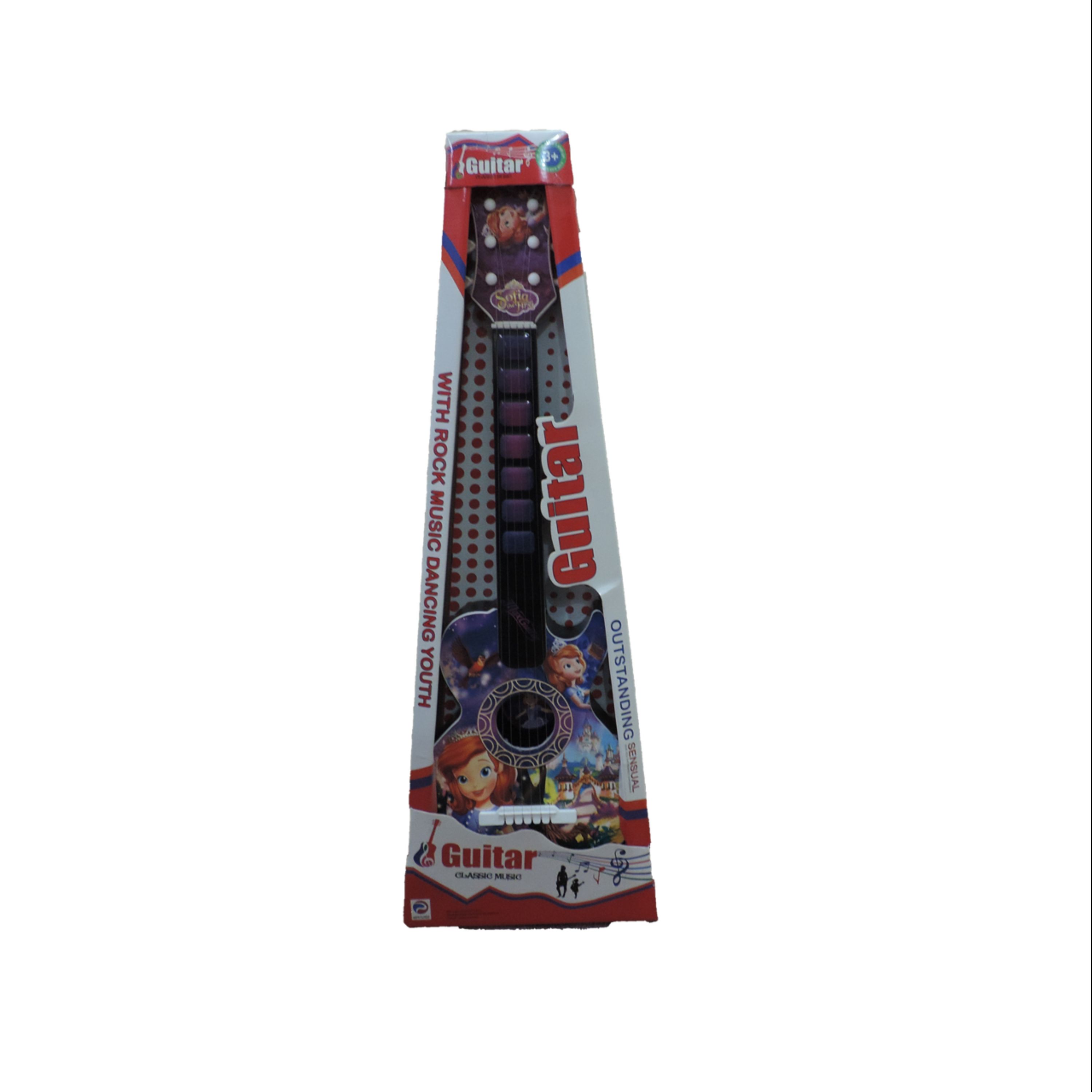 گیتار اسباب بازی کودک طرح سیندرلا مناسب 3 سال به بالا (پس کرایه)