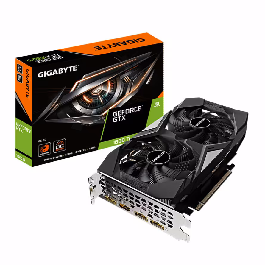 کارت گرافیک گیگابایت GeForce GTX 1660 Ti OC 6G