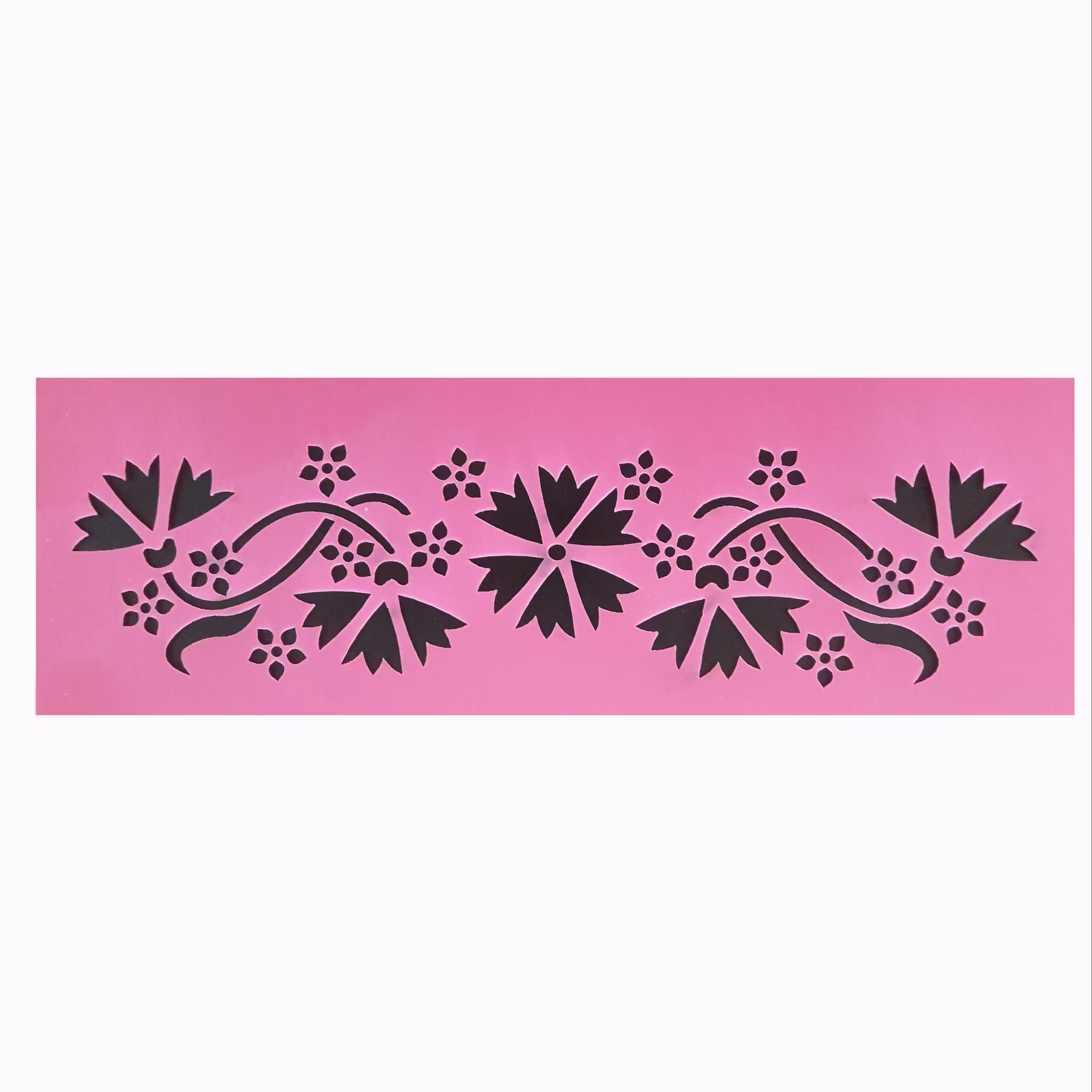 شابلون استنسیل طرح میخک ابعاد 30در 10 CM