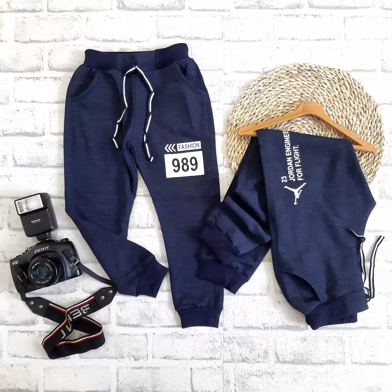 شلوار دورس دخترانه و پسرانه سایز 75 طرح 989 کد740n