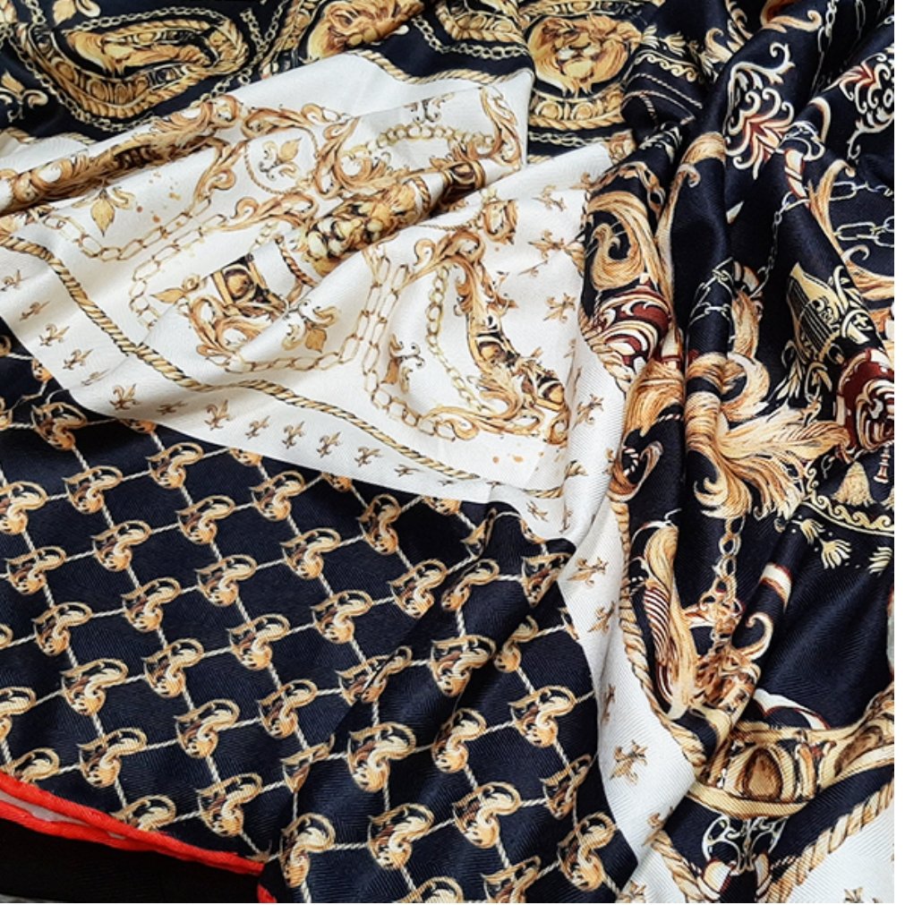 روسری نخ ابریشم گارزا مجلسی