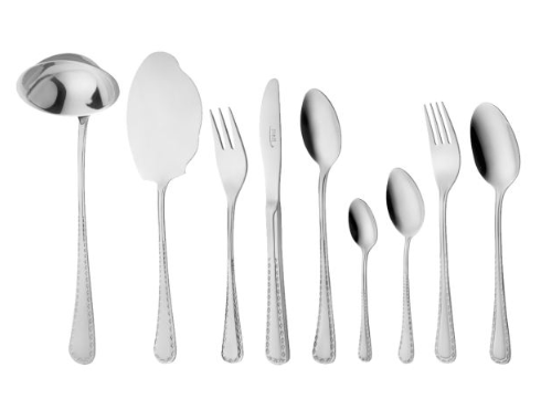 سرویس قاشق و چنگال 57 پارچه ساده مدل فلورانس ناب استیل Nab Steel Florence 57 Pcs