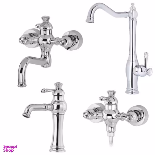 ست شیرآلات کسری مدل شهیاد مجموعه 4 عددی