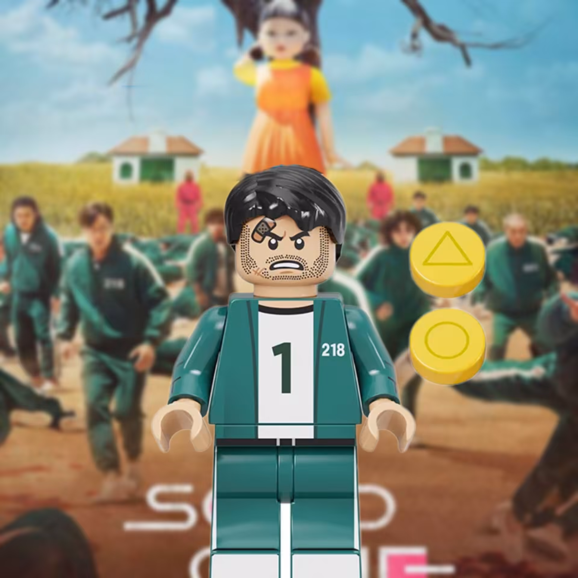 لگو بازیکن 218 از سریال اسکویید گیم