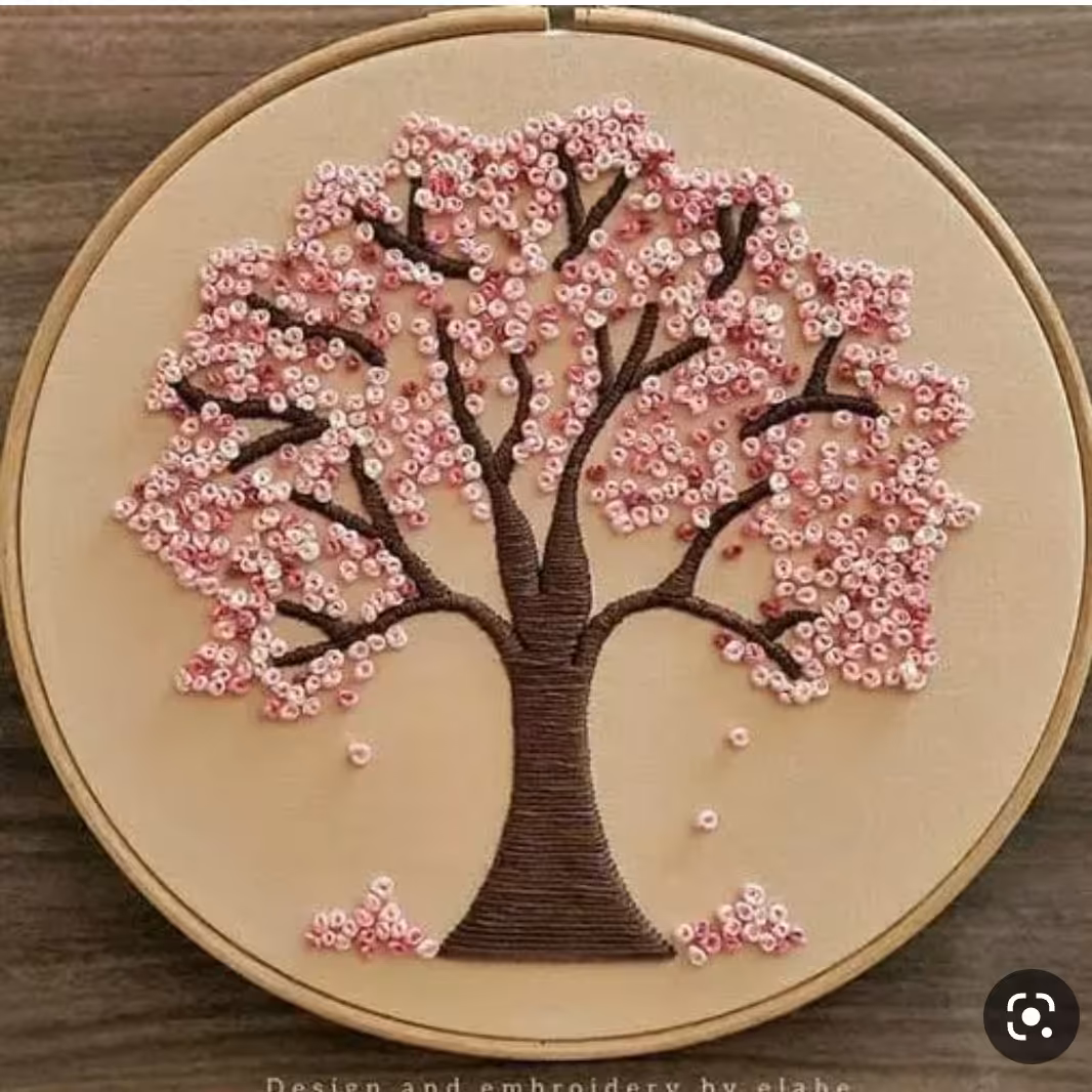 دیوارکوب گلدوزی 