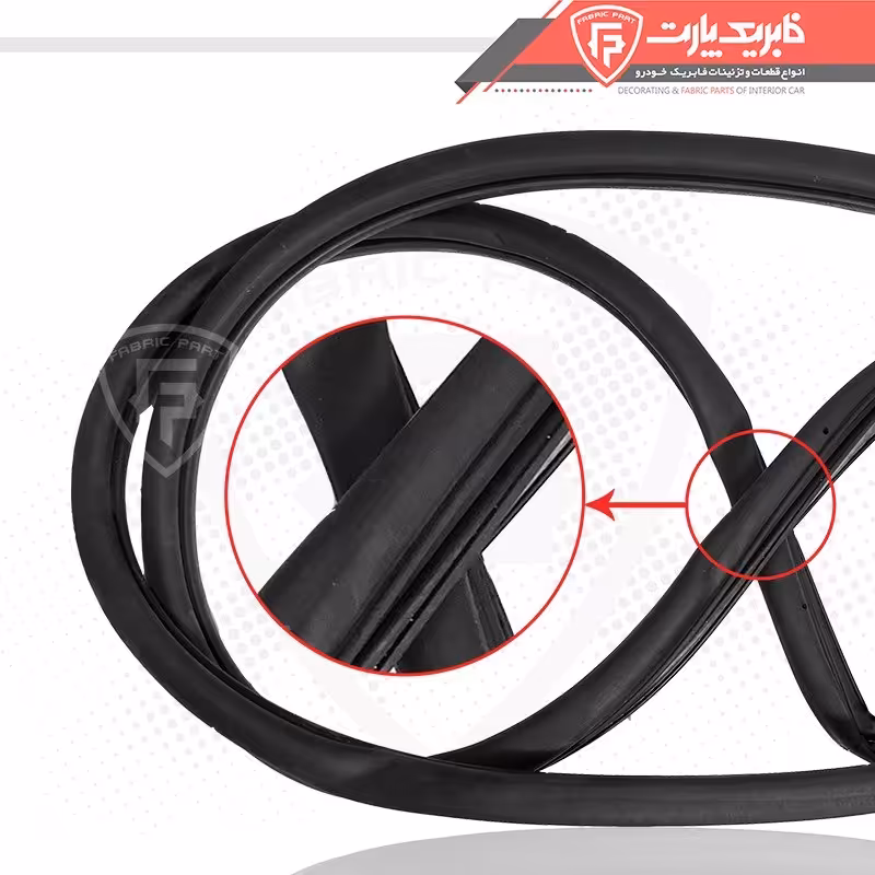 نوار دور درب پژو206عقب چپ  فابریک پارت 
