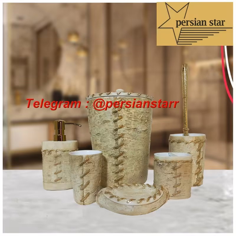 سرویس بهداشتی 6پارچه رزین طنابی 