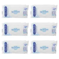دستمال مرطوب دلفین مدل Skin Care مجموعه 6 عددی