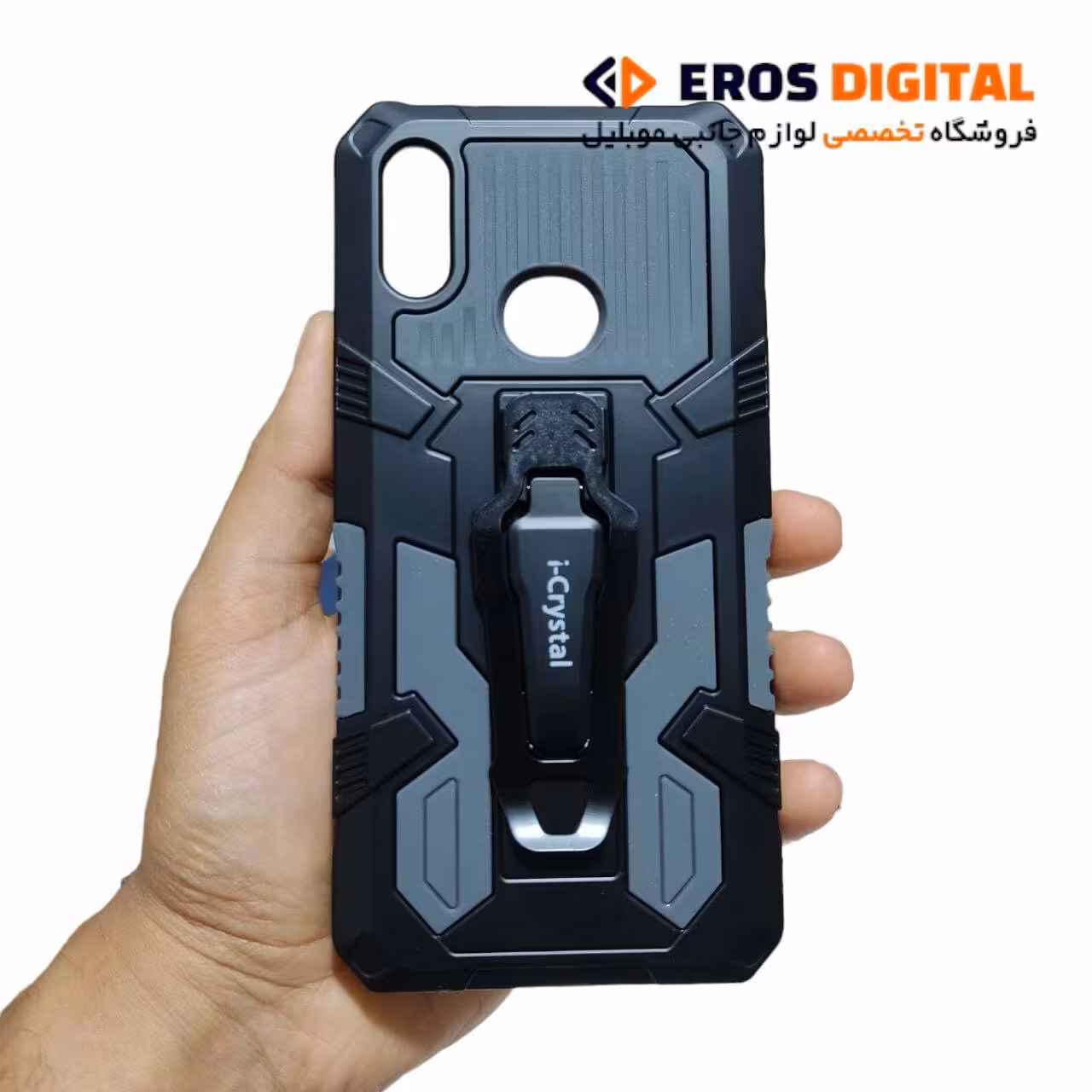 قاب ضد ضربه Samsung Galaxy A10s مدل I-CRYSTAL - طوسی