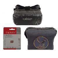 هدست واقعیت مجازی به همراه محتوای3 بعدی، کارت حافظه 16GB  و کیف محافظ