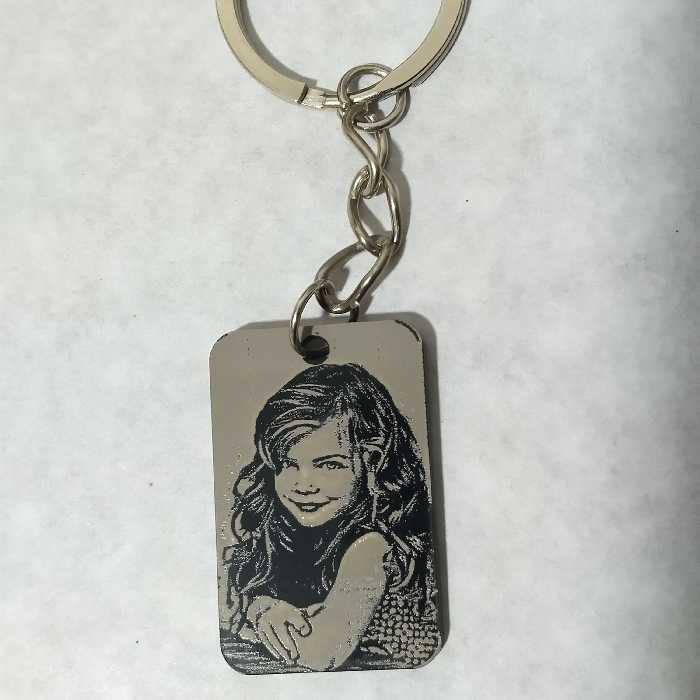 جاکلیدی دو طرفه  چهره طرح مستطیل (پلکسی)