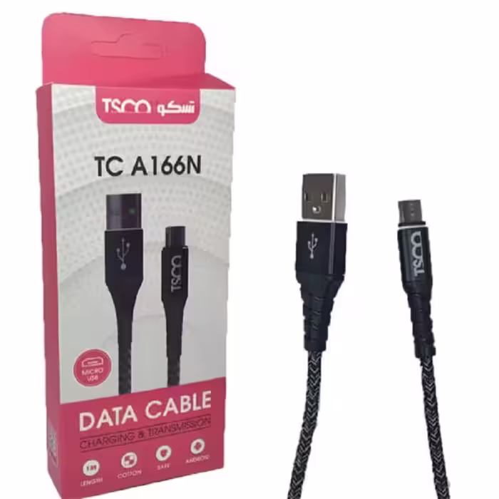 کابل شارژ   Micro USBتسکو مدل TC A 166N کابل شارژ میکرو TscoTC A 166N