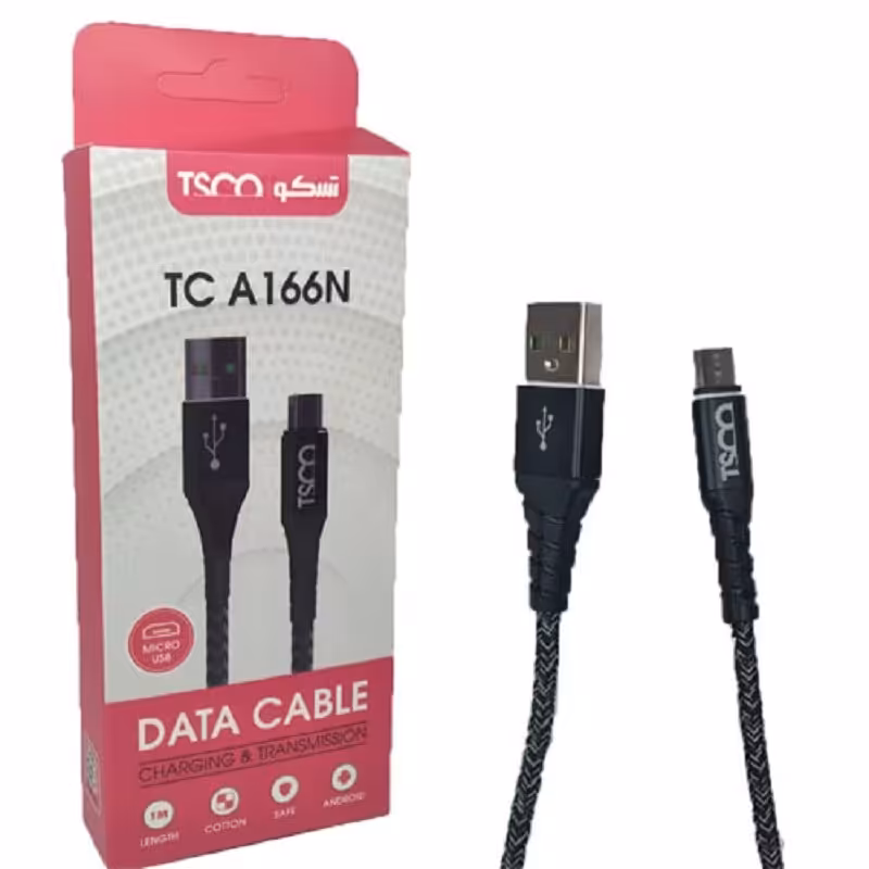 کابل شارژ   Micro USBتسکو مدل TC A 166N کابل شارژ میکرو TscoTC A 166N