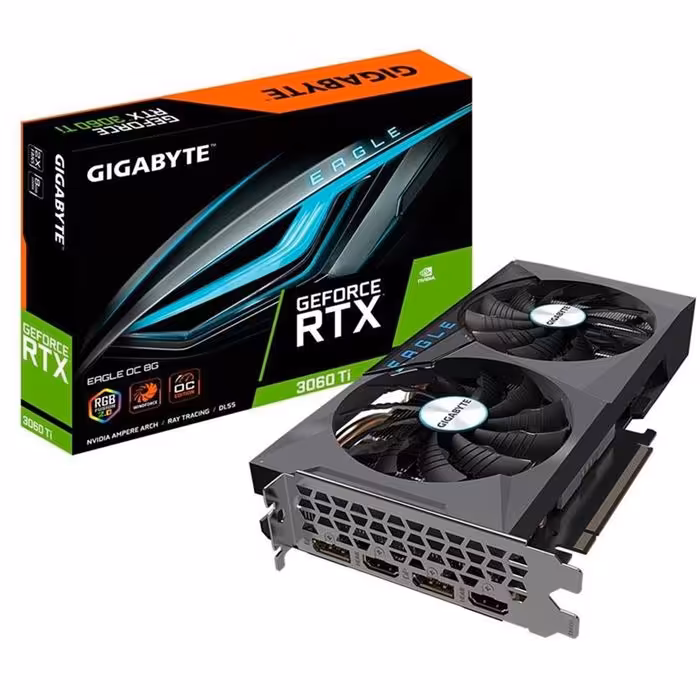 کارت گرافیک گیگابایت GeForce RTX 3060 Ti EAGLE OC 8G