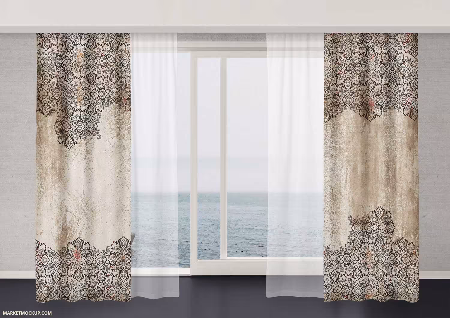 پرده طرح اسلیمی