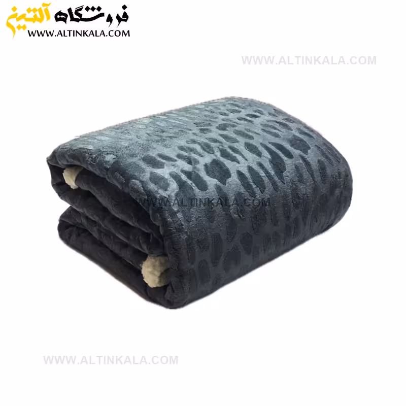 پتو گوسفندی نوجوان دولایه سایز 120×150 طرح سنگی نوک مدادی