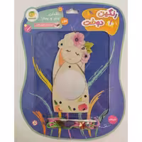  آینه دخترونه  از جنس چوب چند لایه قابل رنگ آمیزی و دوخت با کاموای رنگی، سوزن پلاستیکی و تزئینات