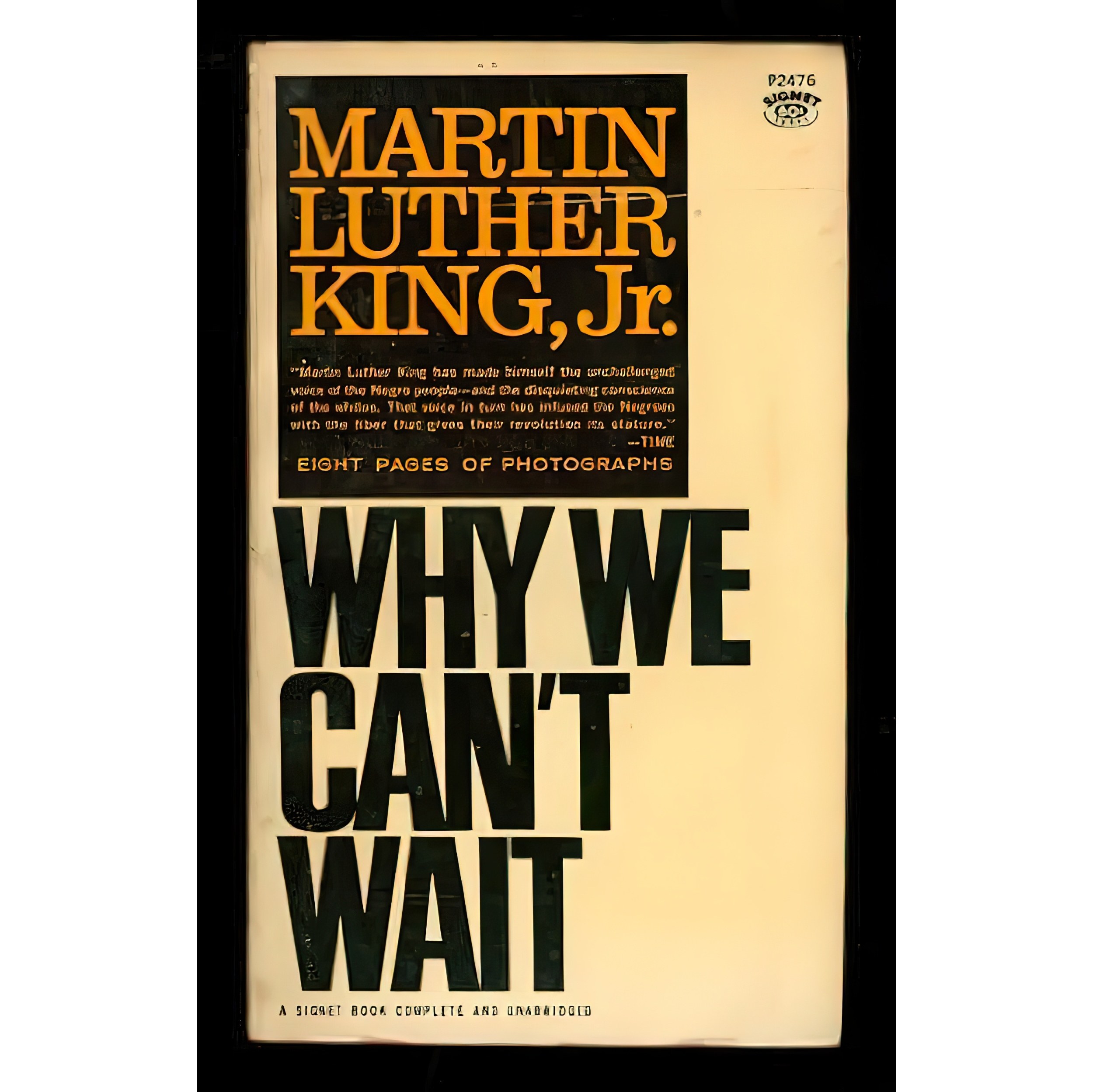 کتاب زبان اصلی Why We Cant Wait اثر Dorothy Cotton and Martin Luther King Jr