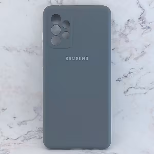 کاور سیلیکونی رنگی مدل TPN مناسب برای گوشی موبایل سامسونگ Galaxy A72 - خاکستری