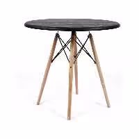 میز چهار نفره گرد ایفلی استیل هامون مدل TI 4-80